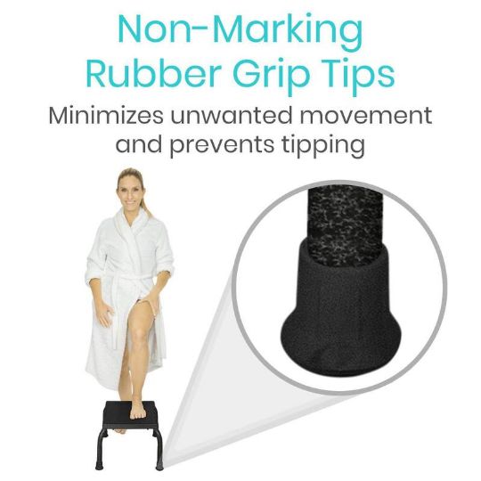 Non-marking rubber grip tips 