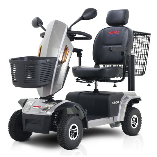 Mobility Scooter S500 Series by Metro Mobility - Metallic Gray
