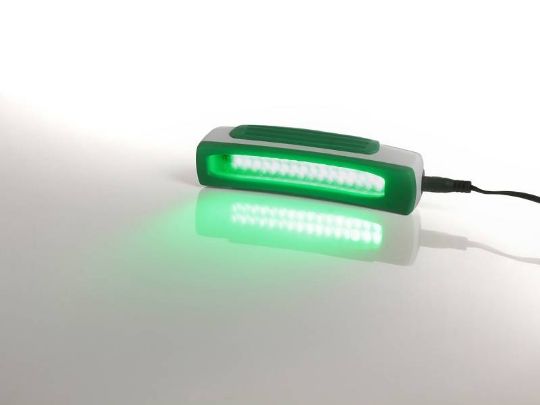 Scarslight light therapy lamp, emitting green led light to promote faster skin healing