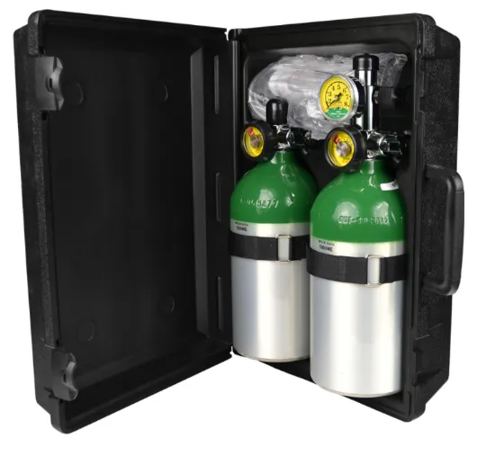 Portable Oxygen Therapy Kits with Carrying Case OxyDuoPak 2 Styles