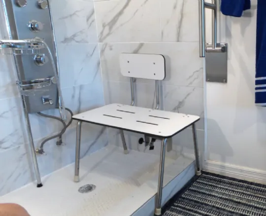 Over the tub shower bench best sale