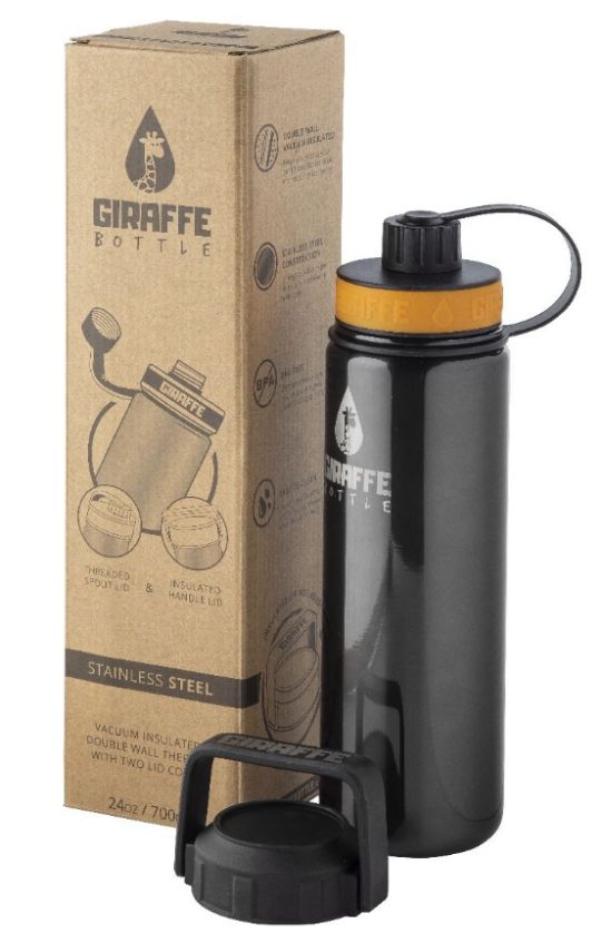 The Giraffe bottle packaging