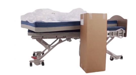 Lumex Select Series Foam Mattresses come in compressed packaging