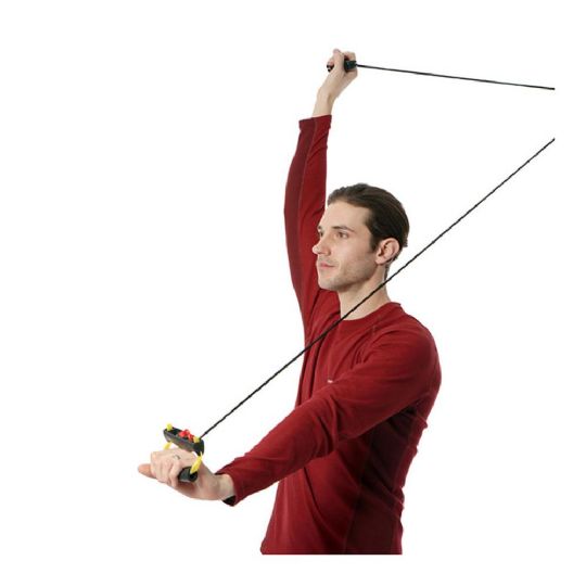 Shoulder Roller in use, Improve strength while also improving range of motion in your shoulder joint. 