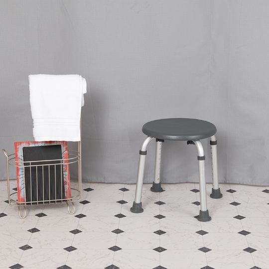 The stool is small, discrete, and portable 