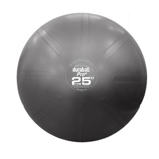 Silver - 65 cm - Duraball Inflatable Pro Exercise Ball