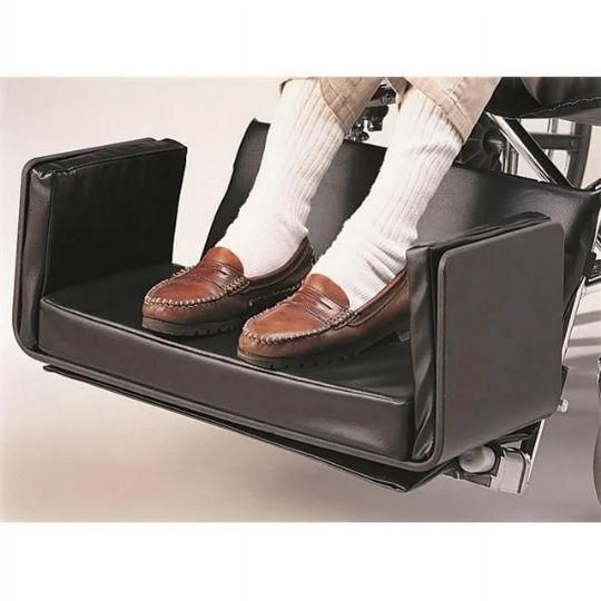 The Footrest Extenders and Side-Kick Foot Positioner's additional side walls provide a buffer to stop slipping
