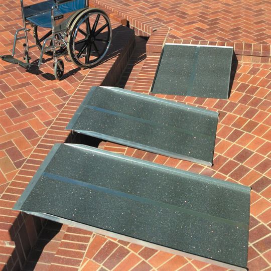 There are a variety of sizes for the wheelchair ramps.