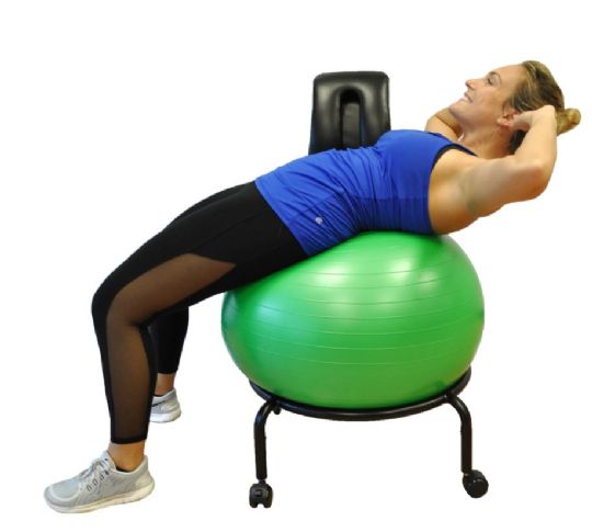 Aeromat Adjustable Back Yoga Ball Chair for Spine Alignment