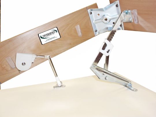 Adjustable mechanism for table top 
