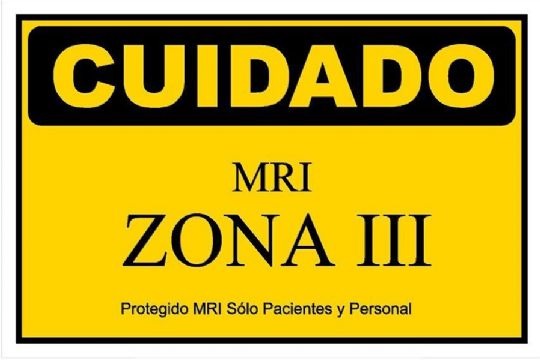 Signs are also available in Spanish