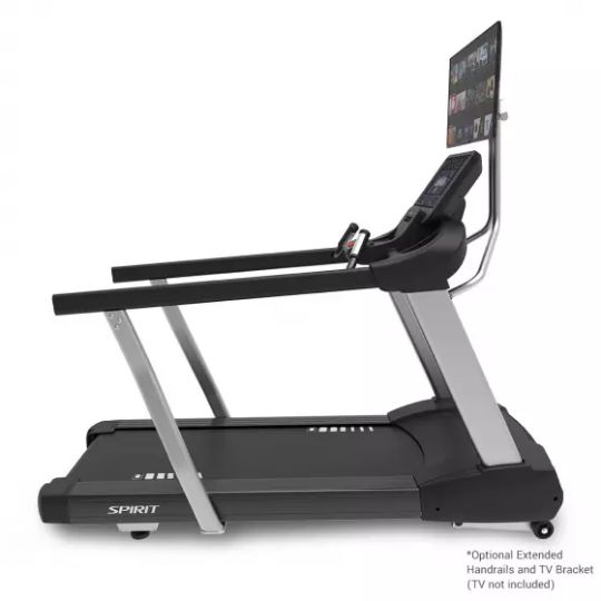 Spirit Fitness CT850 with optional handrails shown
