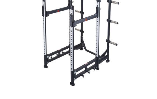 SportsArt A967 Half Cage picture depicts the bottom of the stands in order to show the resistance band pegs