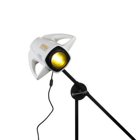 Activebio+ polarized light therapy lamp mounted on the adjustable stand