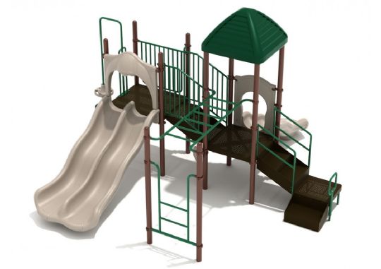 Sunset Harbor Commercial Playground System - Neutral Colors
