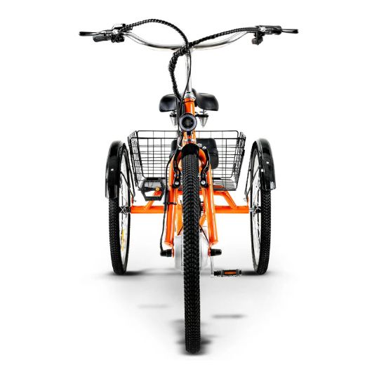 Electric Tricycle With Pedal Assist Mode and 330 lbs. Capacity from SuperHandy - Front View