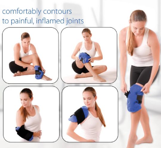  Swede-O Cold Therapy Joint Wrap for Shoulders and Knees - Use Positions