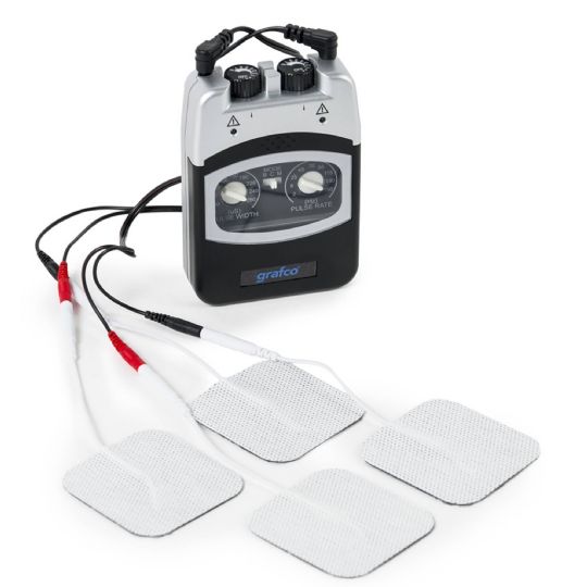 Grafco tens analog unit with electrodes for targeted pain relief