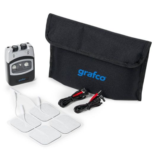 Grafco tens analog unit with carrying case and accessories