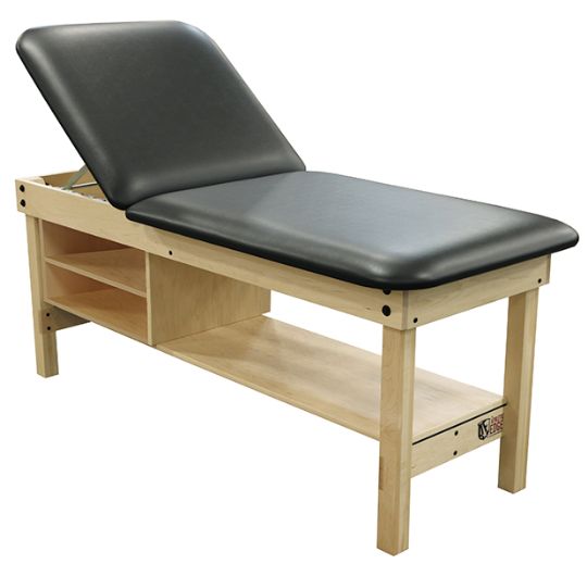 Athletic Edge Sport Treatment Table with Lift Back and Storage Cabinet