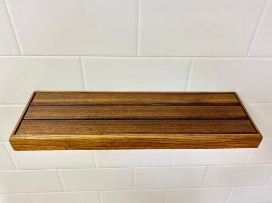 Teak Wood Floating Shelf, 18 Floating Shelf