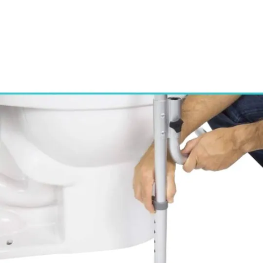 Toilet Safety Frame With Adjustable Heights That Fits Most Regular an