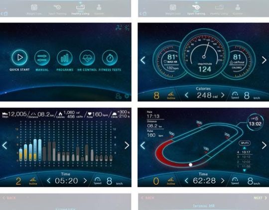 Intuitive touchscreen has multiple dashboards