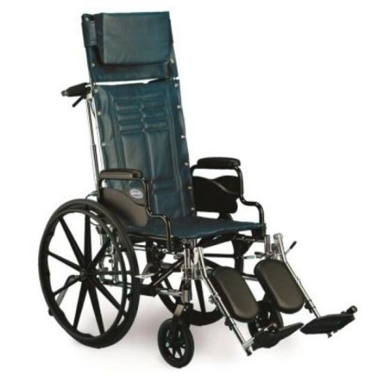 Invacare Tracer SX5 Recliner Wheelchair in Blue
