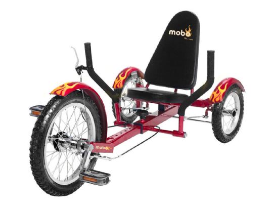 Red Mobo Triton Three Wheel Tricycle Cruiser 