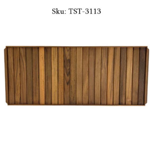Stunning 100% teakwood construction is water resistant and made in the USA
