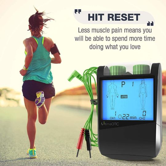 Device reduces muscle pain and permits a more active lifestyle.