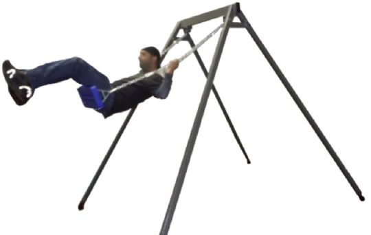 Very Large Portable Swing Frame without swivel shown with swing - Swing attachment not included and sold separately 