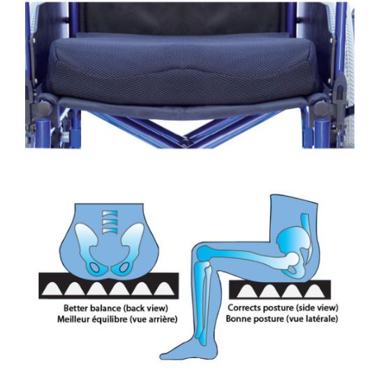 Seatrite Cushioned Rigidizer - promotes balanced, ergonomic seating to support spine alignment and correct posture