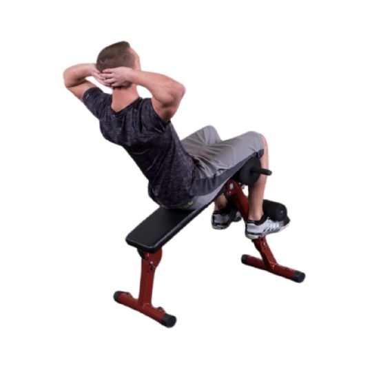 6-position hyperextension support and 3-position lower leg support provide a wide range of variability to your workouts