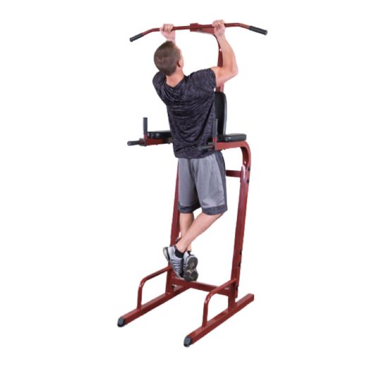 Top bar effortlessly supports pull ups and chin ups
