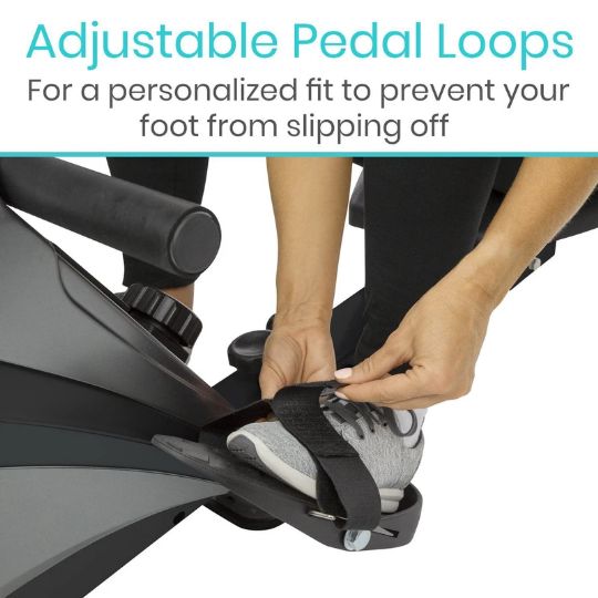 Adjustable pedal loops provide a customized fit to ensure a personalized user-experience.