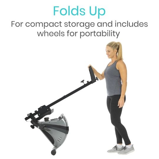 With a convenient folding design, this rower can be easily stored or transported.