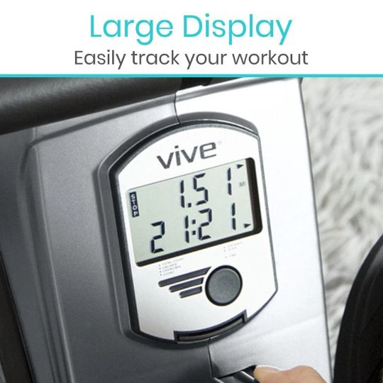 A large, easy-to-read display provides real-time feedback, helping you to achieve your fitness goals.