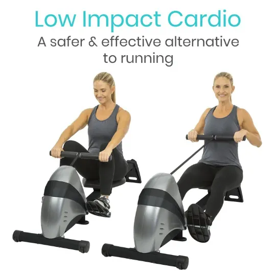 This rowing machine offers a low-intensity workout that you can enjoy from the comfort of home.