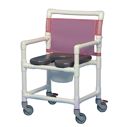 Midsize Shower Chair with Commode Pail
