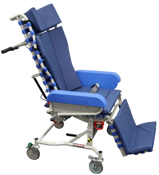 WC19 chair certified to transport patients up to 350 pounds