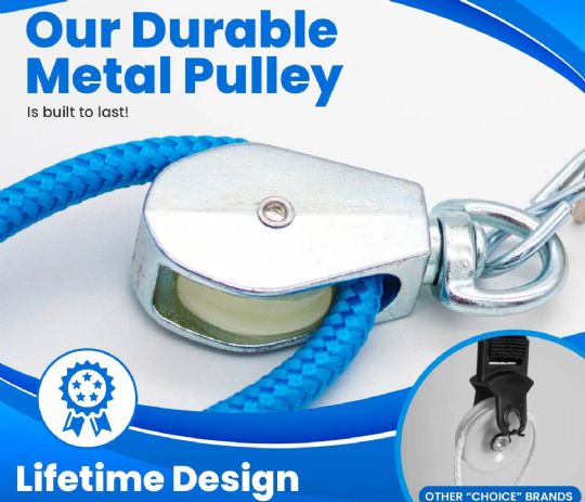 Medal pulley is designed to last a lifetime as it is durable 