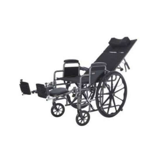 The wheelchair pictured reclining 