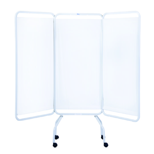 Privess Basic 3 Panel Privacy Screen in White