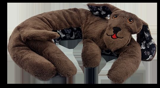 Brown Fluff Weighted Washable Puppy Hugs