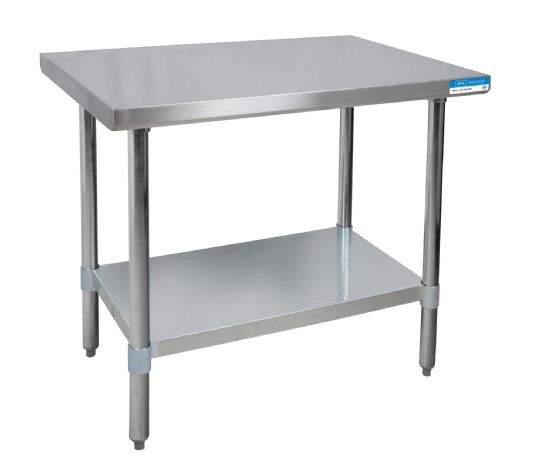 Stainless Steel Lab Table with Adjustable Shelf
