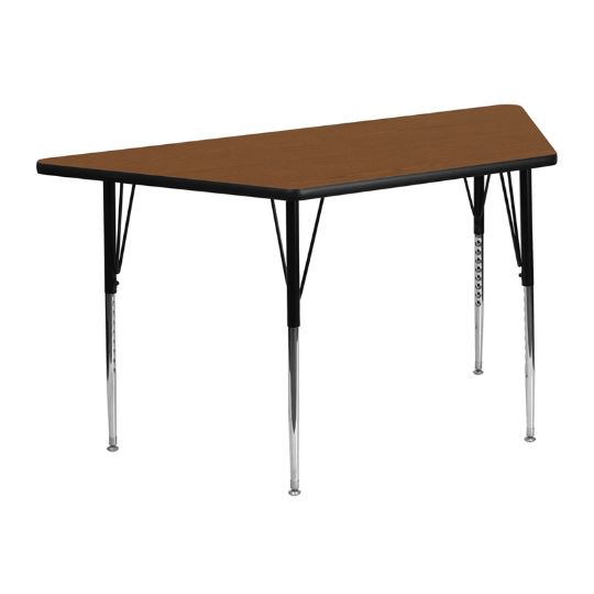 The Trapezoid Classroom Activity Table is shown above with an Oak top