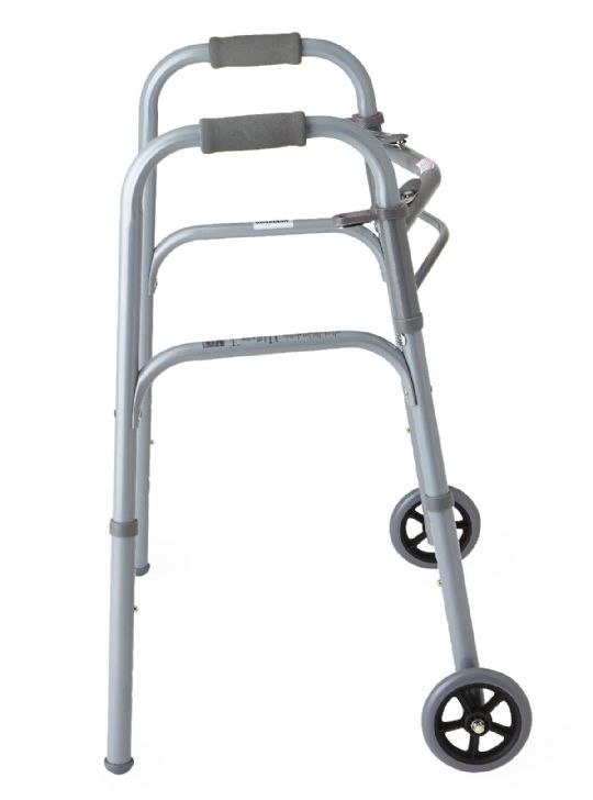 Youth Jr. Basic Two-Button Walker with 5 inch wheels, Quantity of 4