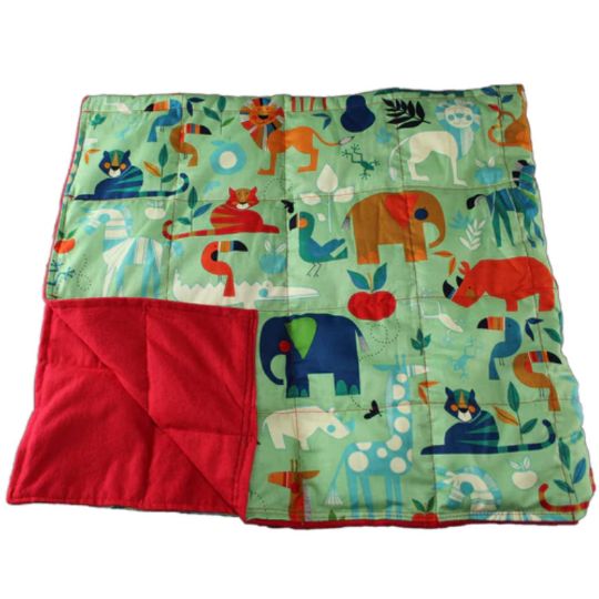 Zoo Animals - Weighted Washable Body Blanket