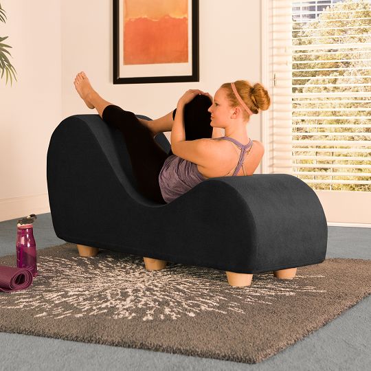 Yoga Chaise Lounge with Maple Wood Feet by Avana Comfort